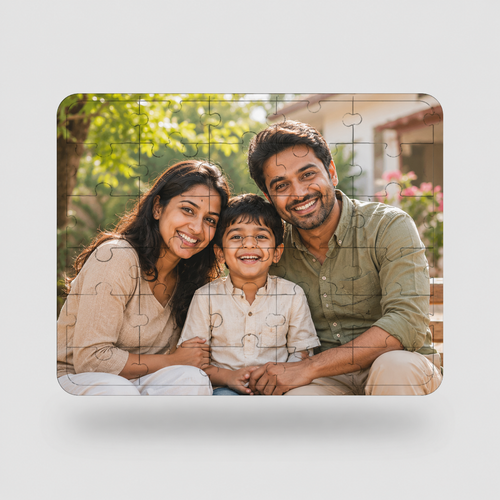Custom Wooden Photo Puzzle for Kids, Couples & Families | Personalized Gift