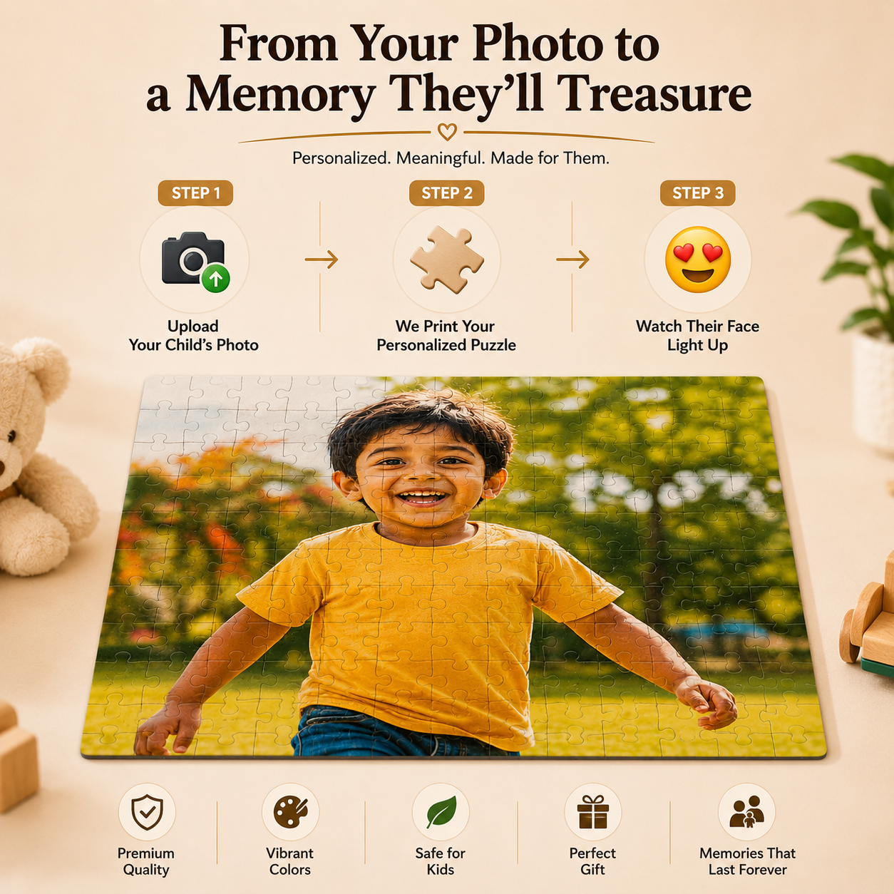 Personalized A4 Jigsaw Puzzle (120 Pieces)